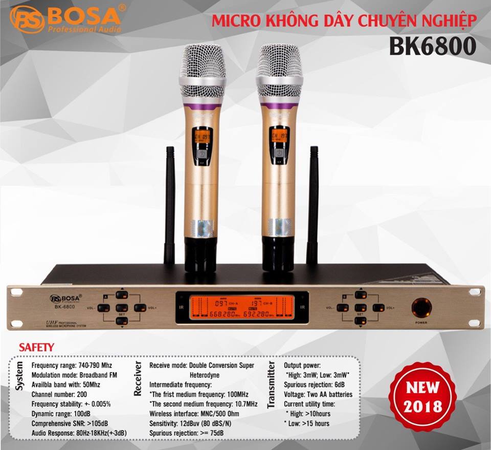 Micro Karaoke Bosa BK6800